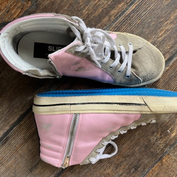 Golden Goose Leather Slide Classic-Pink - Picture 4 of 6